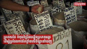 ប្រទេសថៃ កំពុងខំប្រឹងបង្កើនប្រភេទអង្ករដើម្បីប្រជែងកាន់តែខ្លាំងលើទីផ្សារនាំចេញ