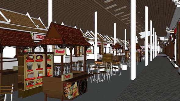 នេះជាគម្រោង The Food Palace នៅក្នុងទីក្រុងរណបជ្រោយចង្វារ