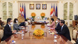 សម្ដេចតេជោ ហ៊ុន សែន អញ្ជើញទទួលជួបពិភាក្សាការងារជាមួយឯកអគ្គរាជទូតជប៉ុន ប្រចាំនៅកម្ពុជា