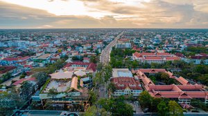 ទិដ្ឋភាពពីលើអាកាសនៃខេត្តសៀមរាបនាពេលបច្ចុប្បន្ន។ រូបភាព៖ រដ្ឋបាលខេត្តសៀមរាប