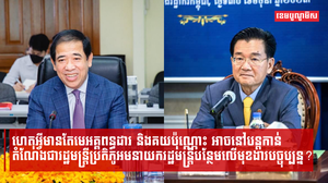 ហេតុអ្វីមានតែមេអគ្គពន្ធដារ និងគយប៉ុណ្ណោះ អាចនៅបន្តកាន់តំណែងជារដ្ឋមន្ត្រីប្រតិភូអមនាយករដ្ឋមន្ត្រីបន្ថែមលើមុខងារបច្ចុប្បន្ន?