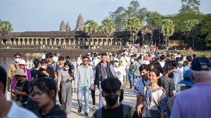 កម្ពុជាទទួលបានភ្ញៀវទេសចរជាង ២លាននាក់ ក្នុងឱកាសឆ្លងឆ្នាំសកល២ថ្ងៃ
