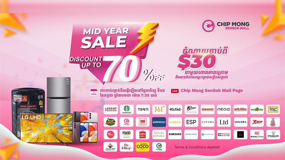 ទីតាំងកម្សាន្តដ៏ល្អបំផុតសម្រាប់គ្រួសារគឺនៅផ្សារទំនើប ជីប ម៉ុង សែនសុខ ម៉ល មានទាំងប្រូម៉ូសិន 70% ទាំងចាប់ឆ្នោតយករង្វាន់ធំៗជាច្រើន