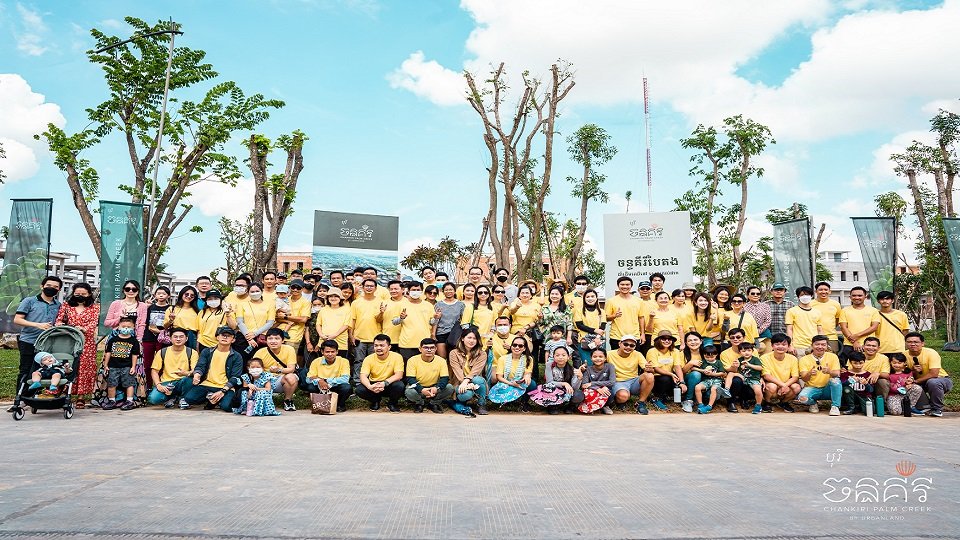 សហគមន៍ចាន់គីរី ដែលបានចូលរួមដាំដើមឈើនៅសួនសេនត្រល់ផាក