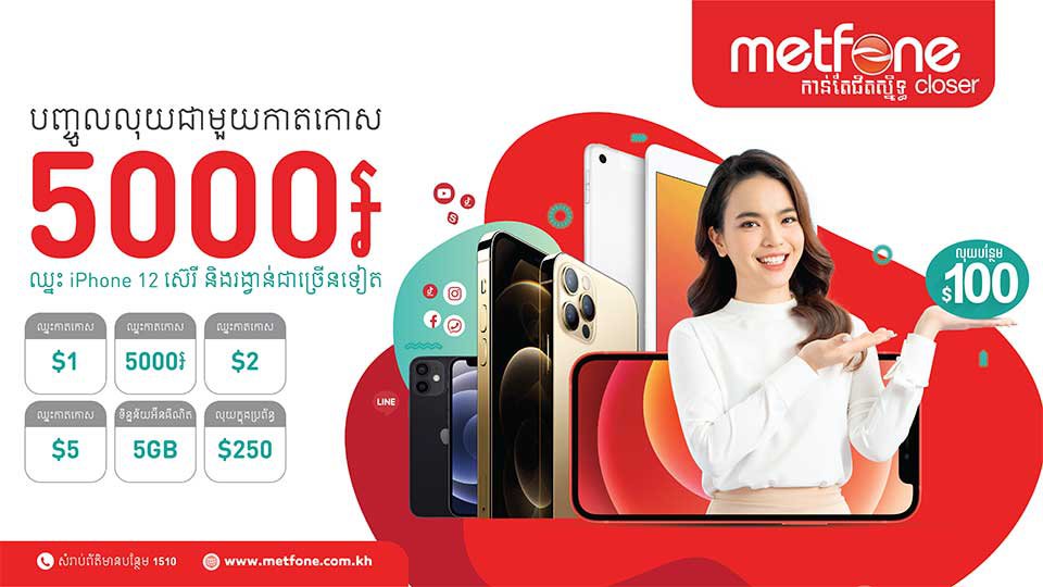 មិត្តហ្វូនបន្តរកឃើញអតិថិជនមានសំណាងប្រចាំខែតុលា ពីកម្មវិធី «បញ្ចូលឈ្នះពីកាតកោសមិត្តហ្វូន 5000៛»