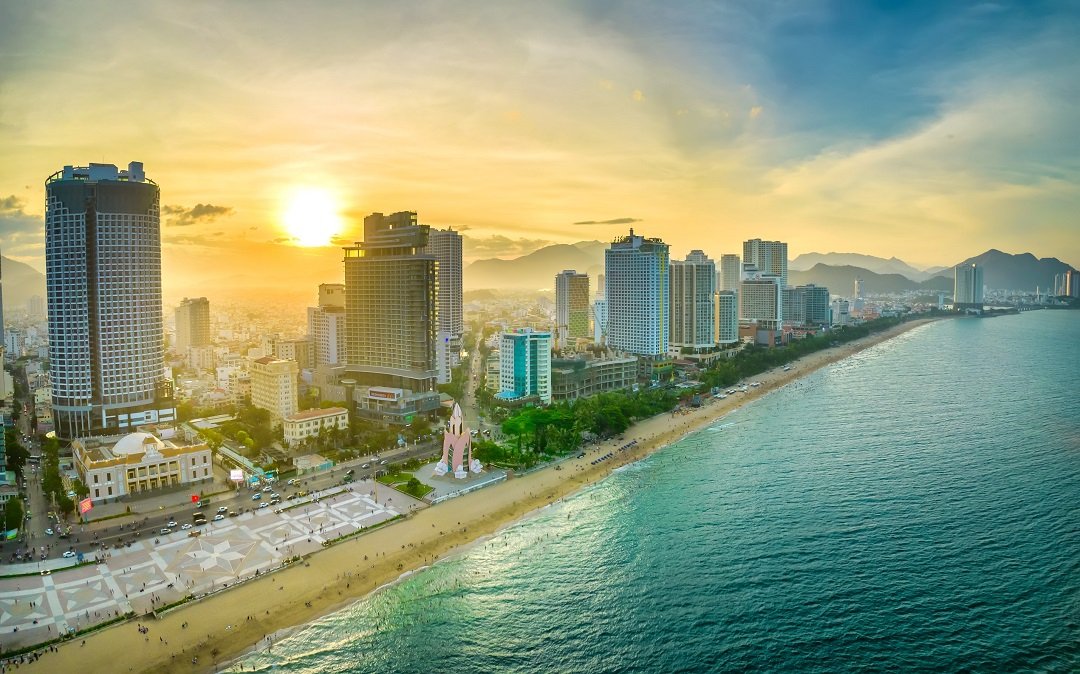 Coastal city of Nha Trang in Vietnam