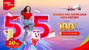 បើកទំព័រដំណើរកម្សាន្តរដូវក្តៅឆ្នាំ២០២៦ ជាមួយ Vietjet៖ សំបុត្រយន្តហោះ ១១លានសន្លឹក បញ្ចុះតម្លៃរហូតដល់ ១០០% ព្រមទាំងឈ្នះមាសនិងរង្វាន់ផ្សេងៗជាច្រើនទៀត