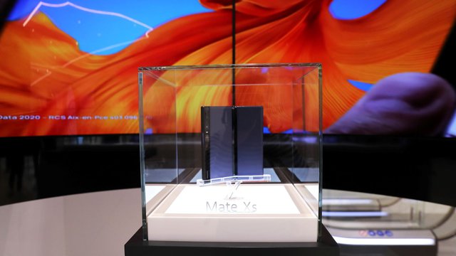ទូរស័ព្ទ Huawei Mate xs របស់ក្រុមហ៊ុនHuawei(រូបភាព៖ Bangkok Post)
