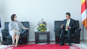 ជំនួបរវាង ឯកឧត្តមទេសរដ្ឋមន្ត្រី ស៊ុន ចាន់ថុល និង ប្រតិភូកម្មវិធីអភិវឌ្ឍន៍សហប្រជាជាតិ (UNDP) ប្រចាំនៅកម្ពុជា