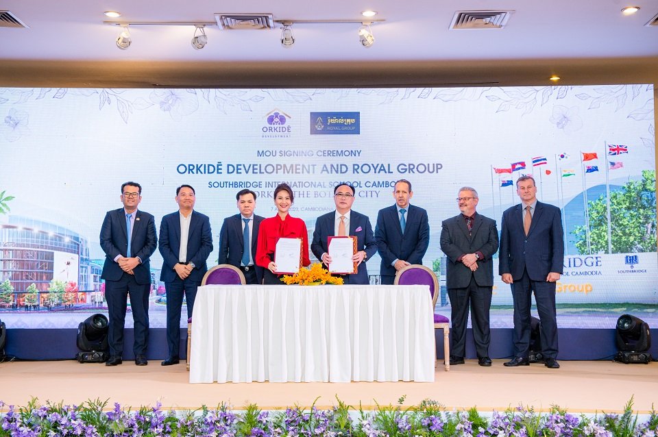 ក្រុមហ៊ុន អ័រគីដេ ឌីវេឡុបមិន និង រ៉ូយ៉ាល់គ្រុប ចាប់ដៃគ្នា បង្កើតសាលារៀនអន្តរជាតិសៅប្រ៊ីដកម្ពុជា លើទឹកដី ទីក្រុងអ័រគីដេ បូតានិច ស៊ីធី ជ្រោយចង្វា