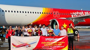 Vietjet បង្កើនប្រសិទ្ធភាពកងនាវាអាកាសចរណ៍របស់ខ្លួន  ជាមួយនឹងការដាក់ដំណើរការយន្តហោះទី 105