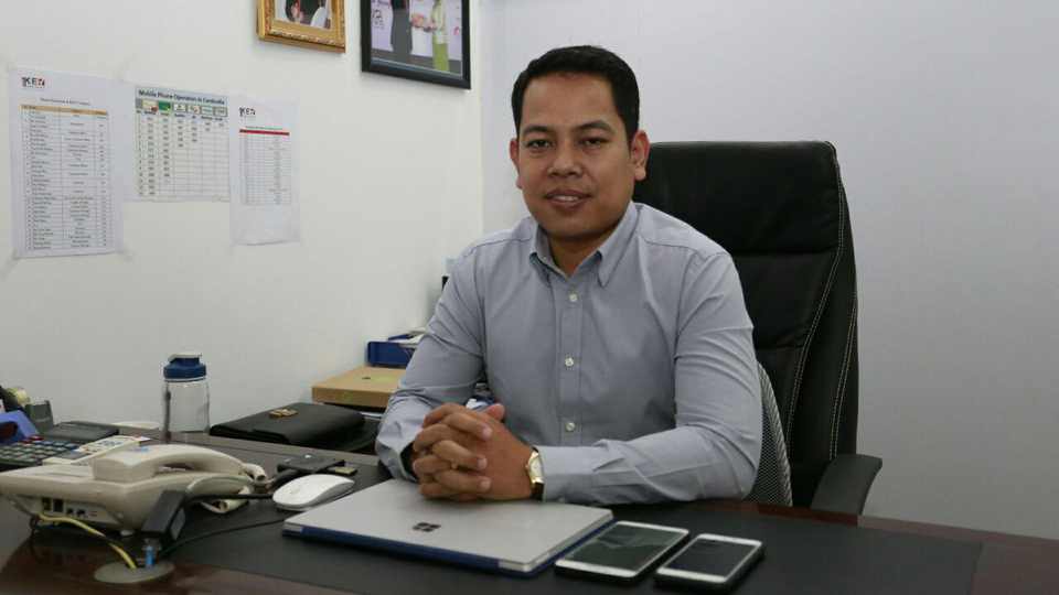 លោក សន សៀប ស្ថាបនិក និងជាប្រធានក្រុមហ៊ុនអចលនទ្រព្យ Key Real Estate ( រូបថត៖ ហេង ភិរម្យ)