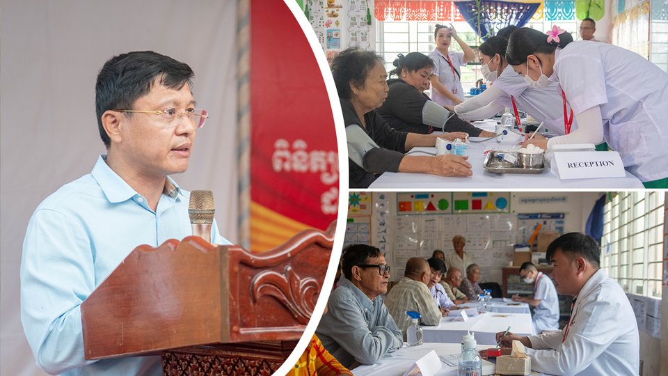 ក្រុមហ៊ុន Viettel Cambodia (មិត្តហ្វូន) បានរៀបចំកម្មវិធីពិនិត្យសុខភាពដោយឥតគិតថ្លៃ ចែកថ្នាំ និងអំណោយជាង ៦០០នាក់ ដល់អ្នកកំពុងជួបការលំបាកក្នុងខេត្តកំពង់ឆ្នាំង កាលពីថ្ងៃទី ០៧ ខែមេសា ឆ្នាំ ២០២៤។