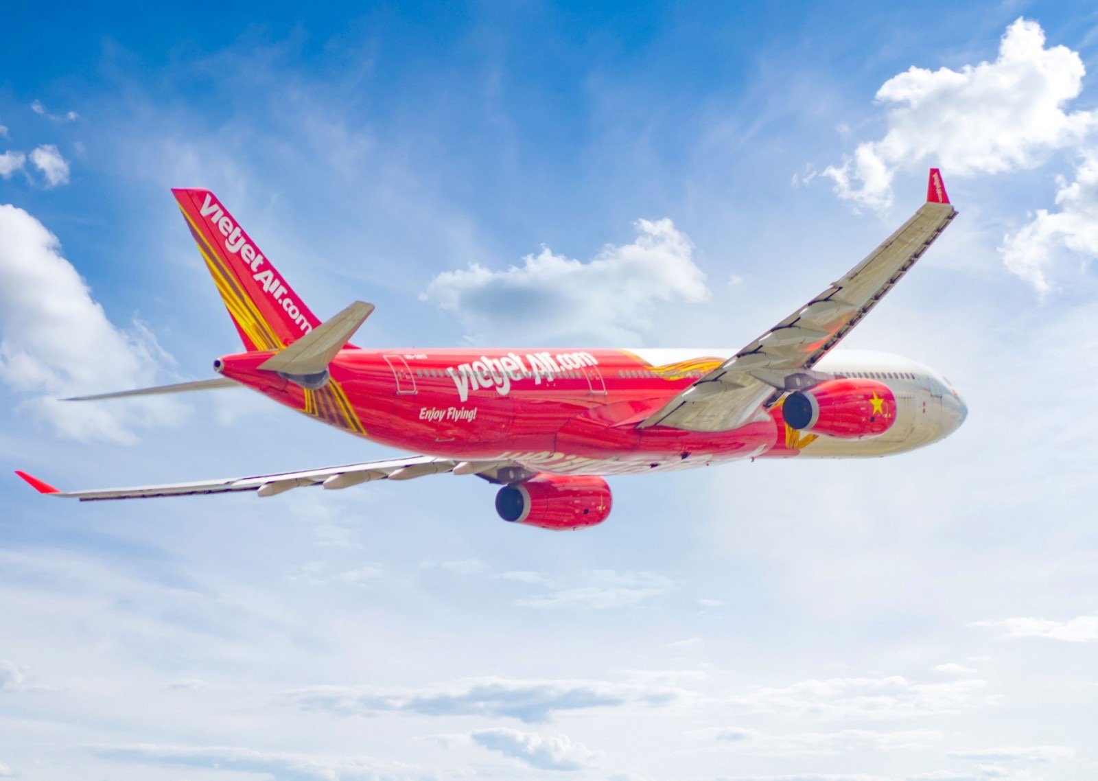 Vietjet aircraft takes off