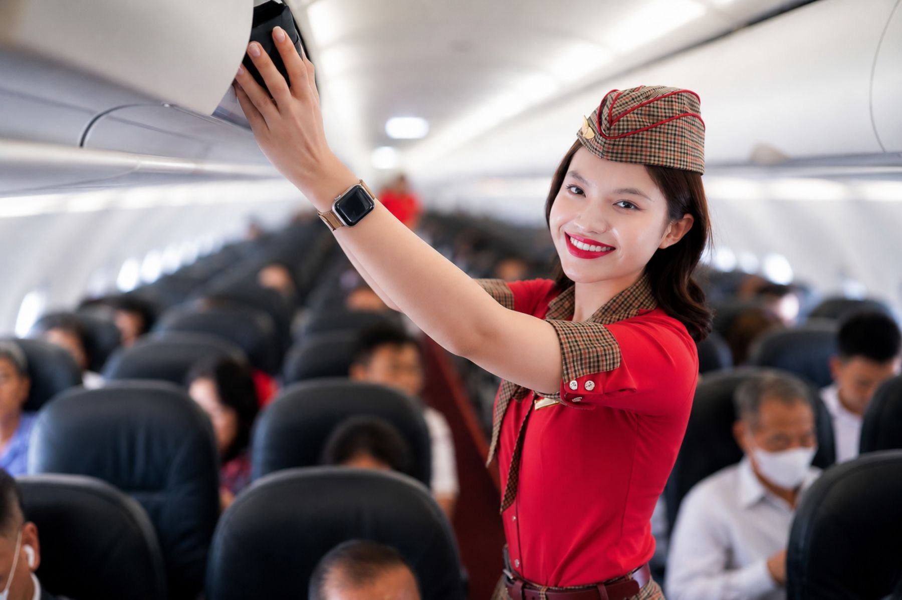 Vietjet cabin crew on board