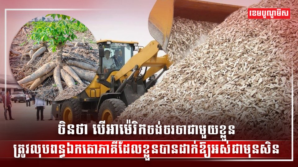 តម្លៃដំឡូងមីស្រស់នៅតែស្ថិតក្នុងកម្រិតទាប
