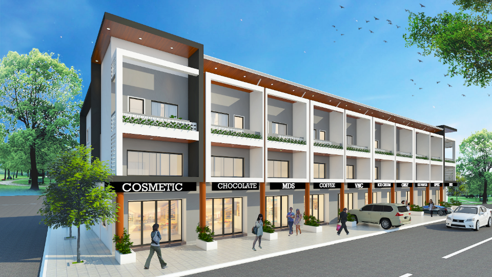 រូបភាព​ប្លង់ 3D របស់​គម្រោង បុរីមនោរម្យព្រែកតាទែន