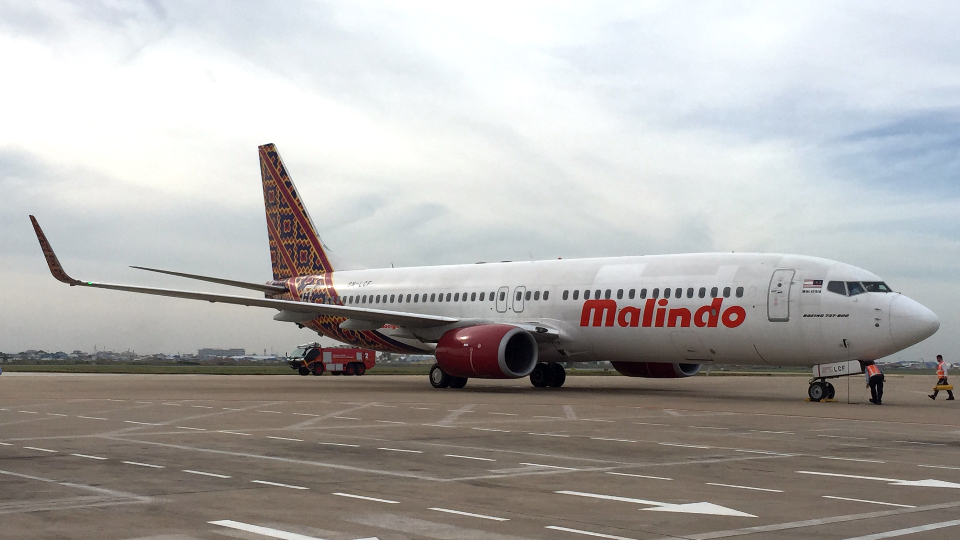 យន្ដហោះរបស់ក្រុមហ៊ុន Malindo Air ដែលបានចុះចតនៅអាកាសយាន្ដដ្ឋានអន្តរជាតិភ្នំពេញ