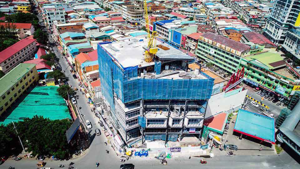 អគារ​មជ្ឈមណ្ឌល​ពាណិជ្ជកម្ម ជីប ម៉ុង បាក់ទូក នឹង​បើក​ឲ្យ​ដំណើរការ នៅចុង​ឆ្នាំ​២០១៩​នេះ។