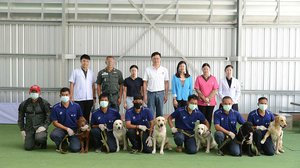 ប្រទេស​ថៃបង្ហាត់​ឆ្កែ​ហិត​រក​អ្នកជំងឺកូវីដ-១៩​ដែល​​មិន​ចេញ​រោគ​សញ្ញា​ បាន​ដោយ​ជោគជ័យ។ រូបភាពពីគេហទំព័រ សាកលវិទ្យាល័យ ជូឡាឡុងកន