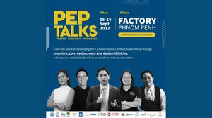 PEP Talks គឺជាវេទិកាដំបូងគេបង្អស់នៅកម្ពុជា ដែលស្ដីអំពីពលកម្មការងារក្នុងសង្គម និងវគ្គបណ្តុះបណ្ដាល នៅកន្លែងធ្វើការដោយផ្ដោតសំខាន់ទៅលើការហ្វឹកហាត់ជំនាញទន់ និងឥទ្ធិពលរបស់គ្រួសារក្នុងការផ្លាស់ប្ដូរបរិបទ សង្គម។​
