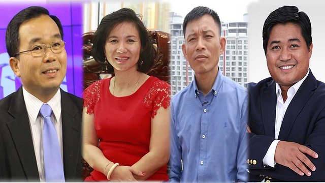 ពី​ឆ្វេង៖ លោក ច័ន្ទ សុផល អ្នក​សេដ្ឋកិច្ច លោក​ជំទាវ​ឧកញ៉ា កែវ មុំ ម្ចាស់​សហគ្រាស​ផលិត​នំ​ លីលី លោក ង៉ែត ជូ អ្នក​ជំនាញ​សេដ្ឋកិច្ច និង​លោក​ឧកញ៉ា នួន រិទ្ធី អគ្គនាយក​ក្រុមហ៊ុន​អចលនទ្រព្យ KFA។