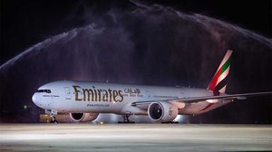 យន្តហោះប្រភេទ​ Boeing 777 របស់​ក្រុមហ៊ុន អេមីរ៉ាត ចុះ​ចត​លើក​ដំបូង​នៅ​ភ្នំពេញ កាលពីថ្ងៃទី១ កក្កដា ២០១៧