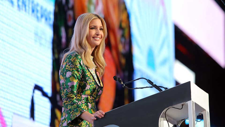 លោកស្រី Ivanka Trump ថ្លែង​ក្នុង​ពិធី​បើក​កិច្ច​ប្រជុំ​កំពូល​សហគ្រិន​ភាព​ពិភព​លោក ២០១៧។