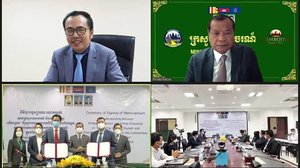 នាព្រឹកថ្ងៃសុក្រ ទី២៧ ខែសីហា ឆ្នាំ២០២១ នៅទីស្តីការក្រសួងទេសចរណ៍ មានរៀបចំពិធីចុះអនុស្សារណៈ យោគយល់គ្នា (កិច្ចព្រមព្រៀង រវាងក្រសួងទេសចរណ៍ និងសហគ្រិនខ្មែរ លើគម្រោង “ជំរុញចលនាទេសចរណ៍ ផ្ទៃក្នុង និងលើកកម្ពស់សកម្មភាពទេសចរណ៍ក្នុងសហគមន៍ក្នុងបរិបទជំងឺកូវីដ-១៩"។