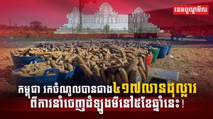 កម្ពុជា រកចំណូលបានជាង៤១៧លានដុល្លារ