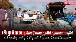 ការនាំចូលបន្លែ