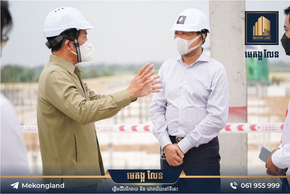 ពិធីសំណេះសំណាល​បុគ្គលិក កម្មករ កម្មការិនី ដែល​កំពុង​បំពេញ​ការងារ​ក្នុង​ការដ្ឋាន​និង​ត្រួត​ពិនិត្យ​គុណភាព​សំណង់​បុរី មេគង្គលែន