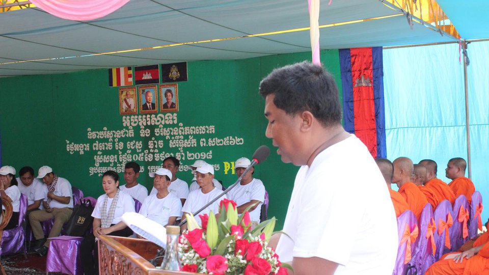 លោក ស៊ីម គង់ អភិបាលនៃគណៈអភិបាលស្រុកស្រីសន្ធរ (រូបថត៖​ រ៉ឹម ភារី)