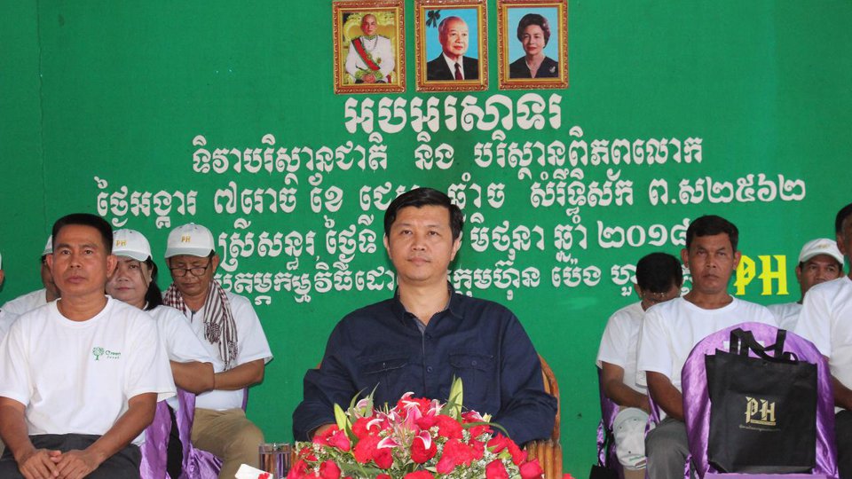 ឯកឧត្តម ហេង វណ្ណនី អភិបាលរង នៃគណៈអភិបាលខេត្តកំពង់ចាម ជាគណអធិបតីនៃទិវាបរិស្ថានជាតិ និងពិភពលោក (រូបថត៖​ រ៉ឹម ភារី)