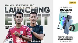 ស្មាតហ្វូនលំដាប់ថវិកា realme C25s ជាមួយបន្ទះឈីប Helio G85 តម្លៃត្រឹមតែ 189 ដុល្លារ នឹងនាឡិកាឆ្លាតវៃជំនាន់ថ្មី Watch 2 Pro បានដាក់លក់ជាផ្លូវការហើយ ជាមួយតម្លៃ 79ដុល្លារប៉ុណ្ណោះ