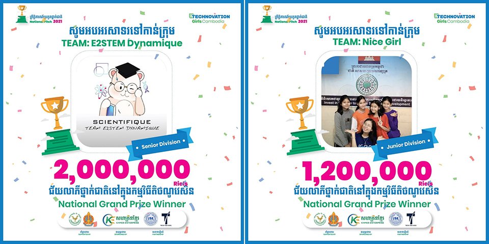 ការប្រកាស​ម្ចាស់​ជ័យ​លាភី​ប្រចាំ​កម្មវិធី​តិចណូវេសិន​កម្ពុជា​ឆ្នាំ២០២១