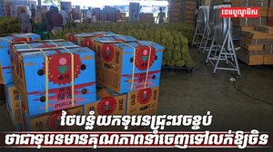 ការនាំចេញទុរេន