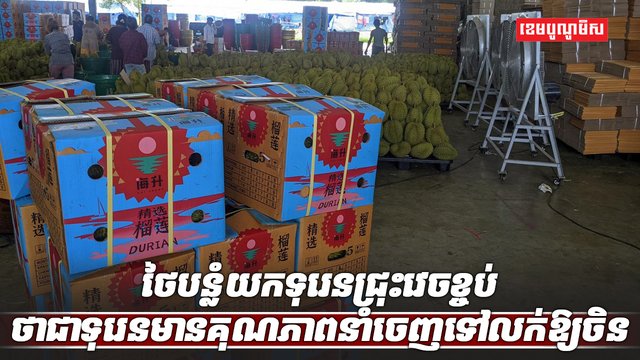 ការនាំចេញទុរេន