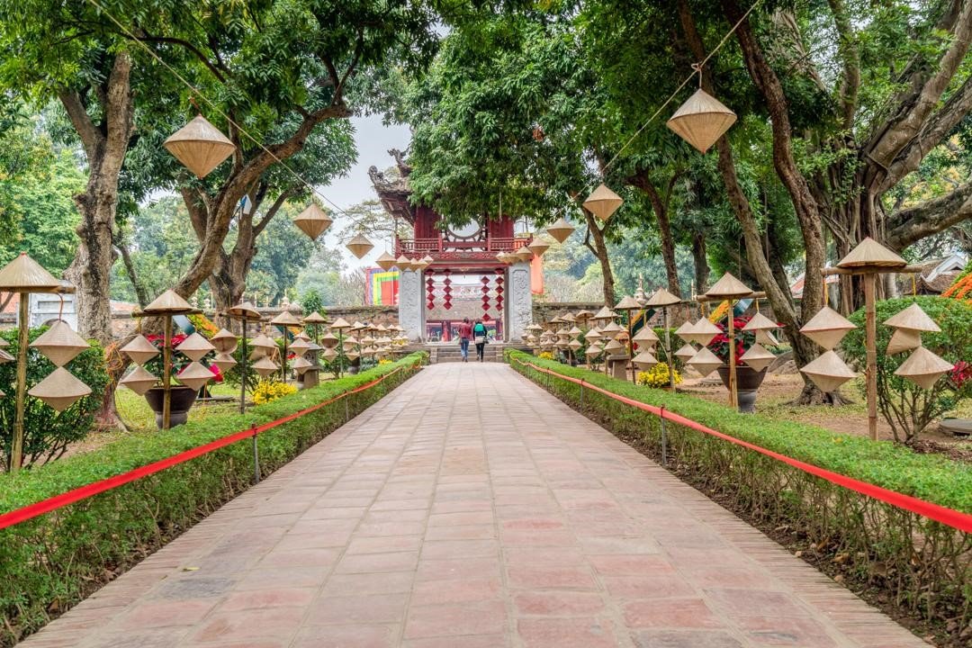 the Temple of Literature, Hanoi