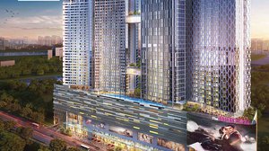 ផ្សារ​ទំនើប​ប្រណីត The Bridge Lifestyle Mall ស្ថិតនៅ​ជាន់​ខាងក្រោម​នៃ​អគារ​ភ្លោះ The Bridge កម្ពស់ ៤៥ជាន់។