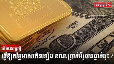 តើមានកត្តាអ្វីធ្វើឱ្យតម្លៃមាសកើនឡើង ខណៈប្រាក់អឺរ៉ូបានធ្លាក់ចុះ?