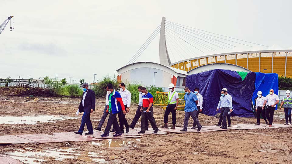 រដ្ឋមន្ត្រី​ទេសចរណ៍​ ឯកឧត្ដម ថោង ខុន ចុះទស្សនកិច្ច​គម្រោង​សាងសង់ ភូមិកីឡដ្ឋាន នៅក្បែរ​ពហុកីឡដានជាតិថ្មី